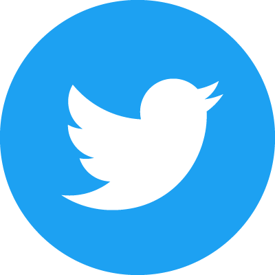 Twitter circular social icon